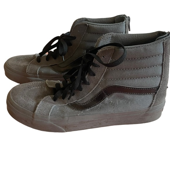 Vans Sk8 Hi grey black high tops 8 - Picture 5 of 6